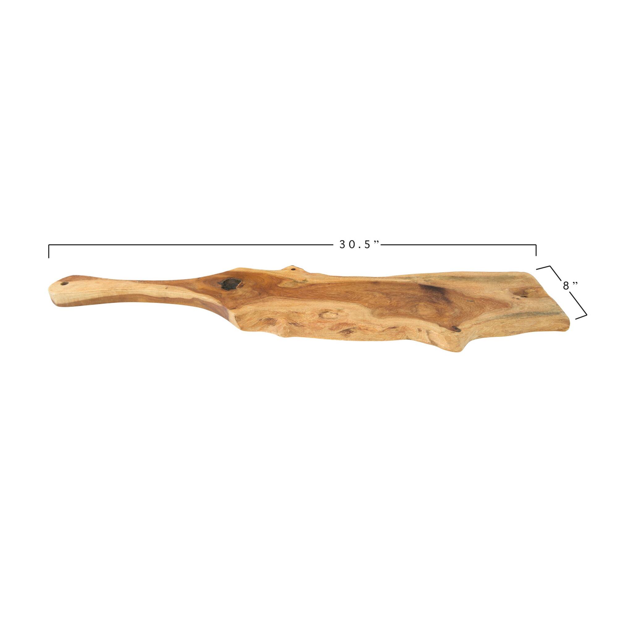 Hello Honey® 30.5" Mango Wood Cutting Board with Handle